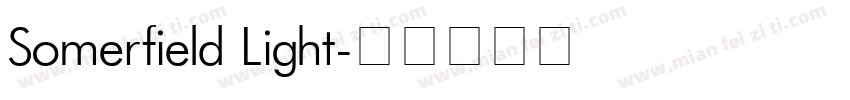 Somerfield Light字体转换